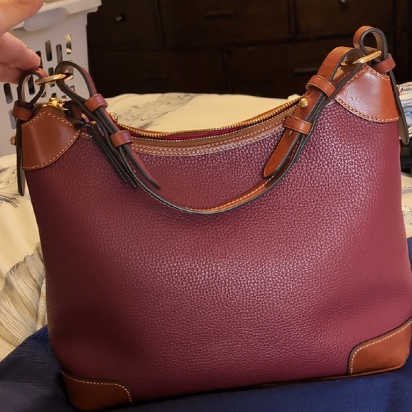 Dooney & Bourke Hobo Bag with Gold Accents - Picture 3 of 16